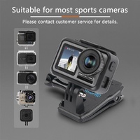 360 Degree Backpack Mount for Gopro Dji and Other Action Cameras - Rotating Clip Clamp thumbnail