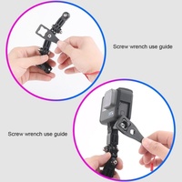 Multi-joint Arm Mount Set for Cycling Helmets - Compatible with Dji Action Gopro and Other Action Cameras thumbnail