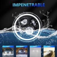7 Inch Car Colorful Round Angel Eye Headlight thumbnail