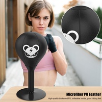 Desktop Speed Ball For Boxing Training - Bear Design With Gloves & Pump - Monkey+Children Gloves+Pump thumbnail