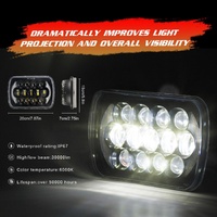 7 Inch 5X7 / 7X6 H4 Dc 9V - 30V 30000Lm 300W 8Leds Car Square Shape Led Headlight Lamps For Jeep Wrangler thumbnail