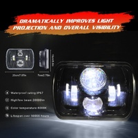 7 Inch 5X7 / 7X6 H4 Dc 9V - 30V 3500Lm 35W Car Square Shape Led Headlight Lamps For Jeep Wrangler thumbnail