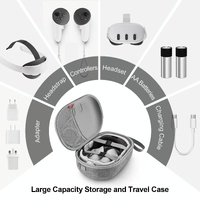 Protective Vr Storage Bag for Apple Vision Pro / Meta Quest 3 Glasses - Black thumbnail