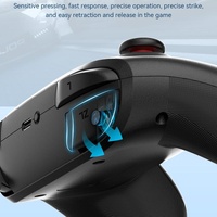 Vibration Gamepad for Switch / Android / Apple / Pc - Tooth Design - Black thumbnail