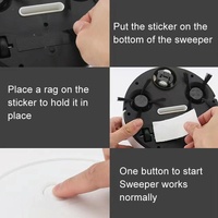 Smart Usb Charging Robot Vacuum for Family Cleaning - Yellow thumbnail