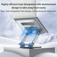 Silver Foldable Swivel Laptop Stand thumbnail
