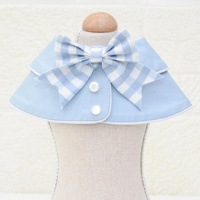 Pet Accessories Dog Small Shawl Bib Saliva Towel Triangle Scarf - Size S - Light Blue thumbnail