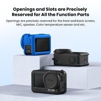Protective Silicone Case for Dji Action Camera Accessories - Black thumbnail