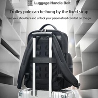 Large-capacity Business Laptop Backpack with Usb & Type-c Port - First-layer Cowhide Black thumbnail