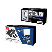 Wall-Mounted Bracket For Ps5 Console With Controller Vr Glasses And Headphone Storage - Black thumbnail