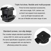 Aluminum Flashlight Bracket For Multifunctional Shoe Base With 3 Hot Boots thumbnail