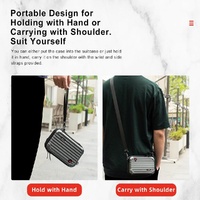 Waterproof Hard Shell Storage Bag for Amagisn - Compact Size - Gray thumbnail
