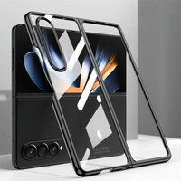 Electroplated Full Coverage Case for Samsung Galaxy z Fold 4 - Black thumbnail