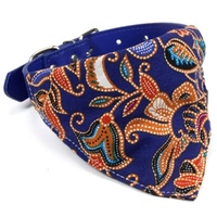 Cotton Pet Bib Cat Headband Dog Saliva Towel - Size Xs - Blue thumbnail