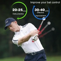 Indoor Golf Swing Practice Stick with Sound Assistant - Black thumbnail