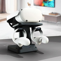 Universal Vr Headset Handle Bracket - Compatible with Pico4 Meta Quest Rift s Htc - Black thumbnail