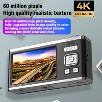 4K Hd Optical Zoom Digital Camera 60Mp Dual Screen Selfie Camera No Memory - Black thumbnail