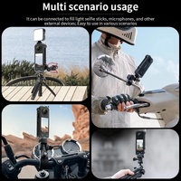 Metal Rabbit Cage & Lens Cover Set for Insta360 X4 - Black thumbnail