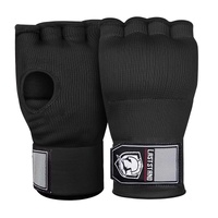 Protective Half Finger Boxing Gloves With Gel Padding And Wrist Support - One Size - Red thumbnail