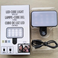 Rechargeable Selfie Light for Phone Laptop Tablet - Black thumbnail
