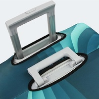 Protective Elastic Luggage Covers - 25-28 Inch - Resistant to Abrasion and Dust - Green Ripple thumbnail