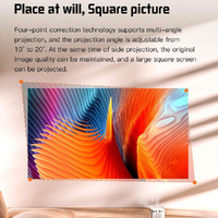 Portable Hd Wifi Projector With Android 10 Os - S30 Max - Black thumbnail