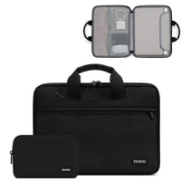 Waterproof Oxford Cloth Laptop Bag - Full Open Portable 16 / 17 Inches - Black thumbnail