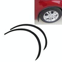 2 Pcs 45Cm Car Stickers Rubber Large Round Arc Strips Universal Fender Flares Wheel Eyebrow Decal Sticker Eyebrow Car-Covers Black Striped Round Arc S thumbnail
