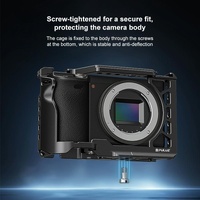 Metal Camera Cage For Sony A6500 / A6400 / A6300 / A6000 - Stabilizer Rig Black thumbnail