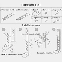 Wall-mounted Vacuum Cleaner Holder for Dyson V6 V7 V8 V10 - no Drilling Needed thumbnail