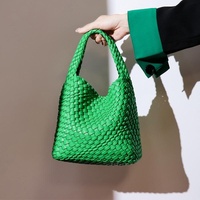 Apricot Hand Woven 2-in-1 Shoulder Bag - Brown thumbnail