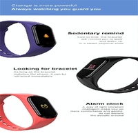 Waterproof Bluetooth Smart Watch With Hr / Bp Monitoring And Colour Screen - Red thumbnail