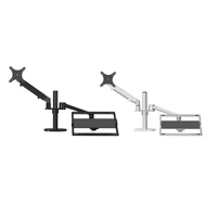Adjustable Desktop Stand for 17-32 and 12-17 Monitors - Aluminum - Silver thumbnail