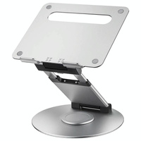Adjustable 360 Degree Rotating Laptop Stand for 10-17 Inch Devices - Grey thumbnail