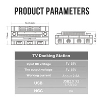 Universal Charging Dock for Nintendo Switch - Multi-functional - Brown thumbnail