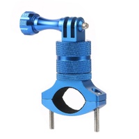 Action Camera Bicycle Mounting Bracket - Aluminum Alloy Clip - Red thumbnail