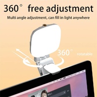 Usb Charging Led Beauty Fill Light for Mobile Phone Live Camera - White thumbnail