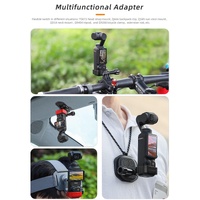 Universal Metal Bracket Adapter for Dji Pocket 3 with Screw - Red thumbnail