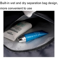 Waterproof Gym Bag - Shoe Compartment Included - Light Green thumbnail