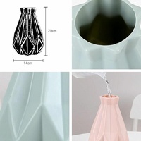 Drop-resistant Vase for Creative Living Room Flower Arrangements - Pink thumbnail