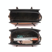 Large Capacity 4-in-1 Messenger Handbag with Fashionable Colour Block Design - Black thumbnail
