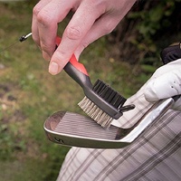 Complete Golf Club Cleaning Brush Set - Ball Slot - Black thumbnail