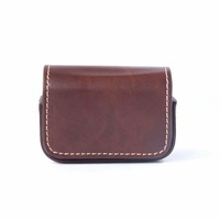 Waterproof Mini Leather Case for Dji Action Gopro Sjcam Xiaomi Mi Jia - Storage Box - Coffee thumbnail