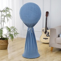 Household Fabric Fan Cover - Round Elastic 110x45cm - Gray thumbnail