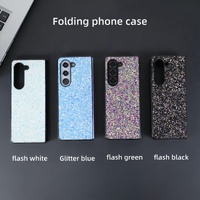 Foldable Diamond Case for Samsung Galaxy z Fold 4 - Compact and Stylish - Flash Blue thumbnail