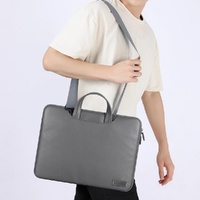 15 Inch Waterproof Pu Laptop Inner Bag - Grey thumbnail