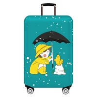 Medium Elastic Dustproof Luggage Cover - Durable & Protective - Bear Girl thumbnail