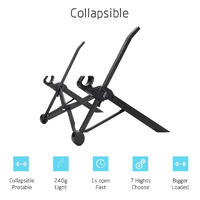 Adjustable Foldable Laptop Stand - Portable Desk Holder thumbnail