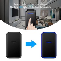Wireless Digital Doorbell For Elderly - Home Smart - Black thumbnail