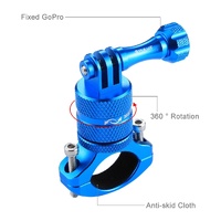 Universal Bike Handlebar Mount for Action Cameras - 360 Degree Rotation - Pu223B thumbnail